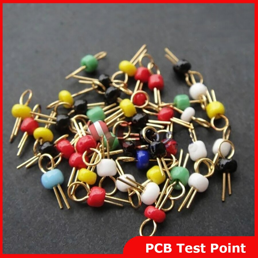 좋은 품질 6 색 150 개/몫 pcb 보드 테스트 포인트/구슬/반지/후프 세라믹 pcb 테스트 핀 무료 배송